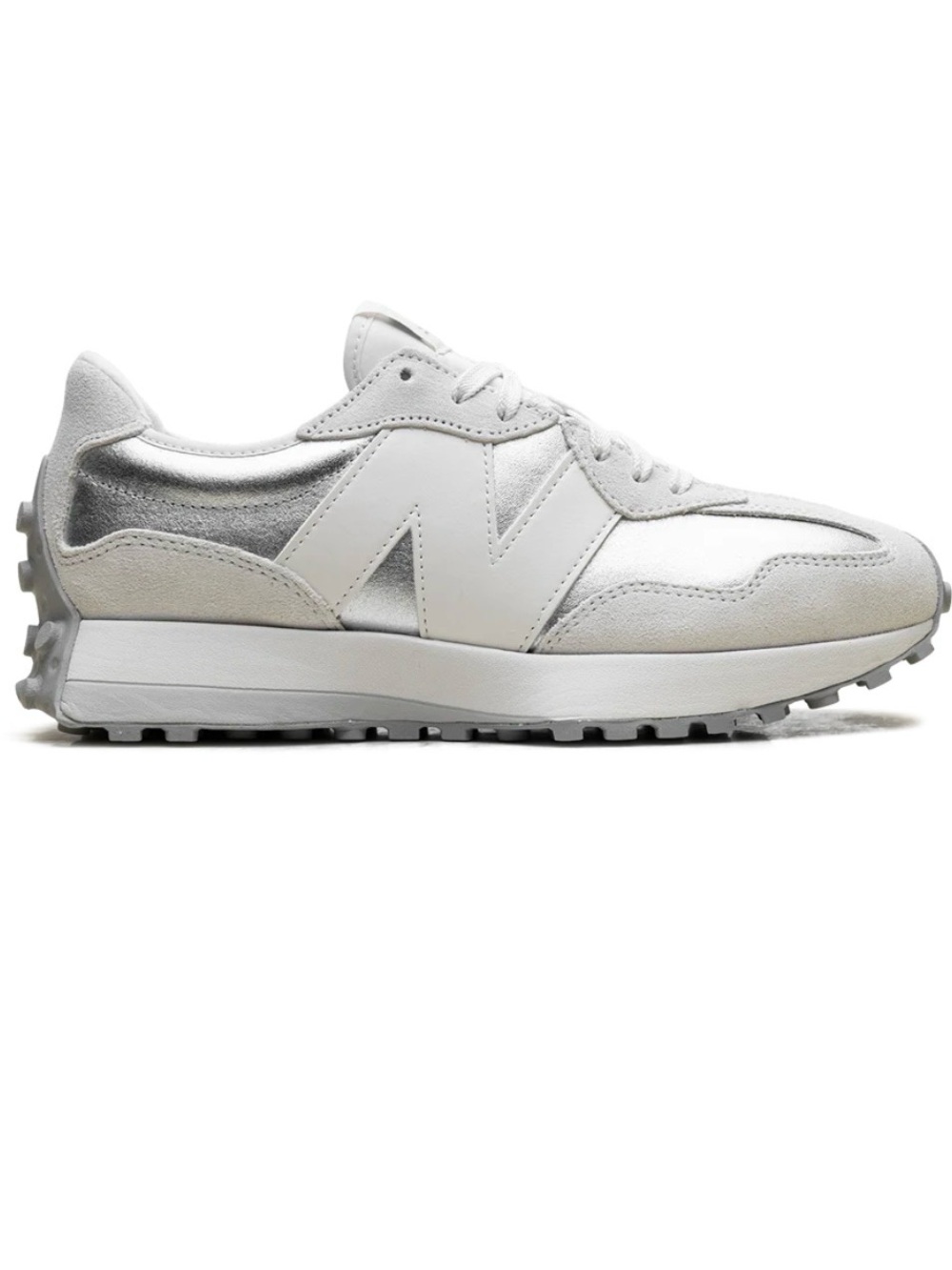 NEW BALANCE 327 ~ “SILVER METALLIC SEA SALT” - Picture 2 of 13